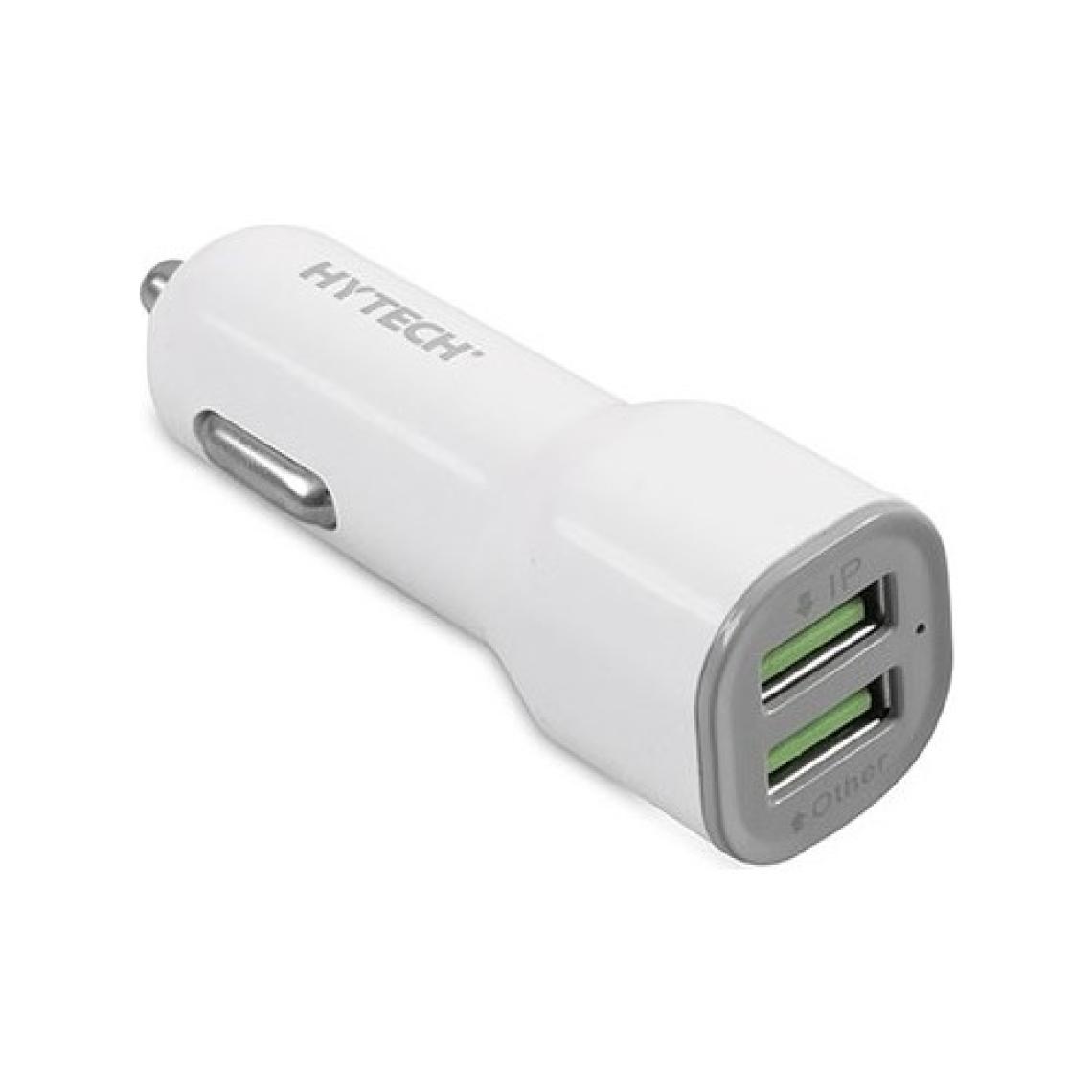 Hytech HY-X40 3.4A Hızlı Şarj 2 USB Beyaz Araç Şarj Cihazı