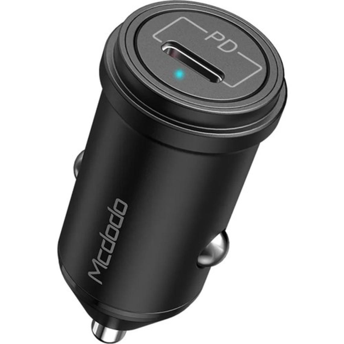 Mcdodo CC-7490 20W Pd 1xType-C Çıkış Hızlı Araç Çakmak Şarjı-Siyah