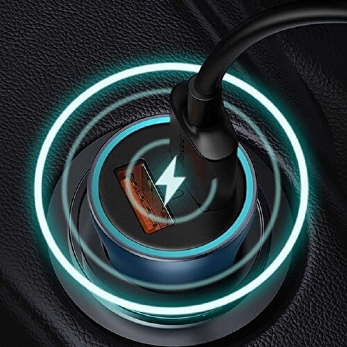 Baseus Golden Contactor Pro Dual Quick Charger Car Charger U+C 40W Blue