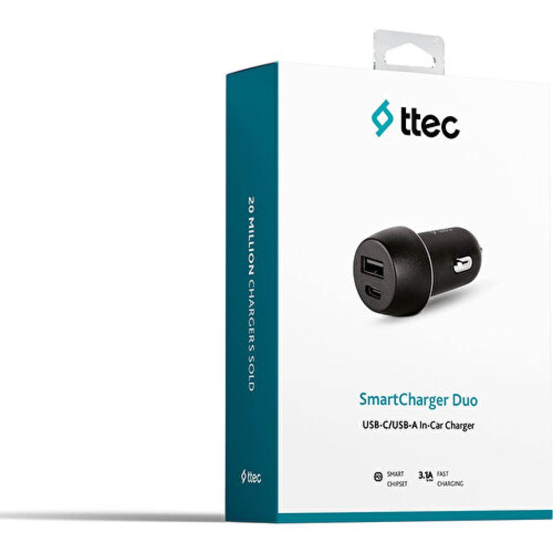 Ttec Smartcharger Duo 3.1A Araç Şarj Aleti Usb-C+Usb-A