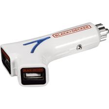 Black&Decker PIUSB2BE 3.1 Amper Çift Çıkışlı Usb Araç Şarj Cihazı