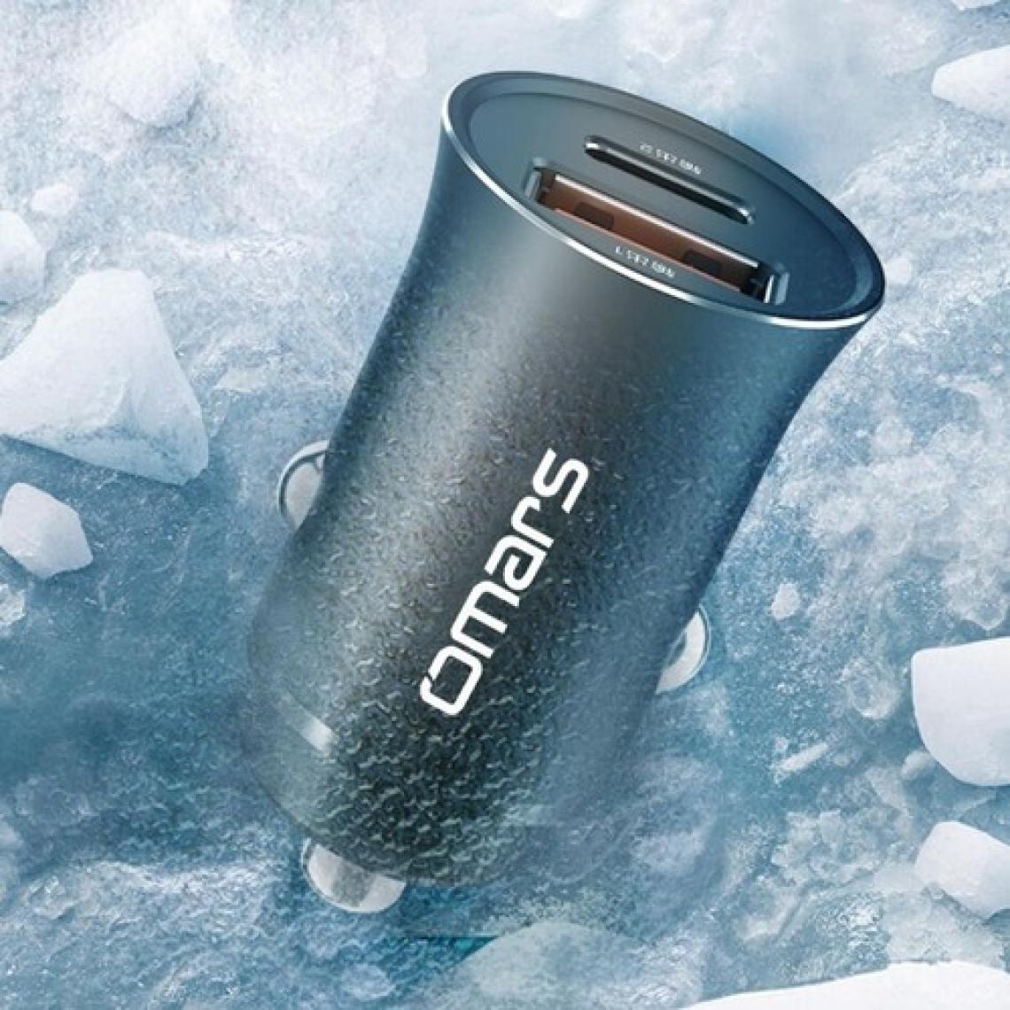 Omars USB Type-C Pd 20W Çift Portlu Araç Içi Hızlı Şarj Cihazı