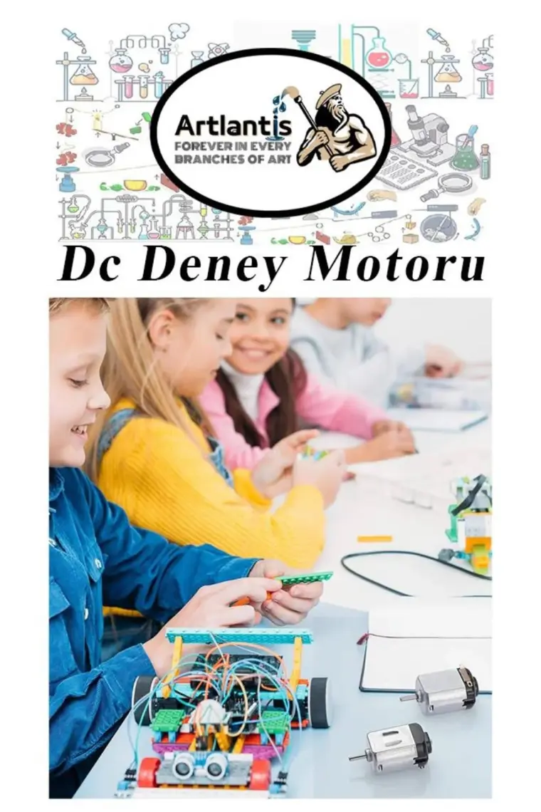 Artlantis Deney Motoru 3 Volt 3 Adet 3V - 6 V Dc Yüksek Devir Dinamo Motoru Okul Hobi Mini Motor 2 Adet Pille Çalışır