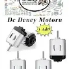 Artlantis Deney Motoru 3 Volt 3 Adet 3V - 6 V Dc Yüksek Devir Dinamo Motoru Okul Hobi Mini Motor 2 Adet Pille Çalışır