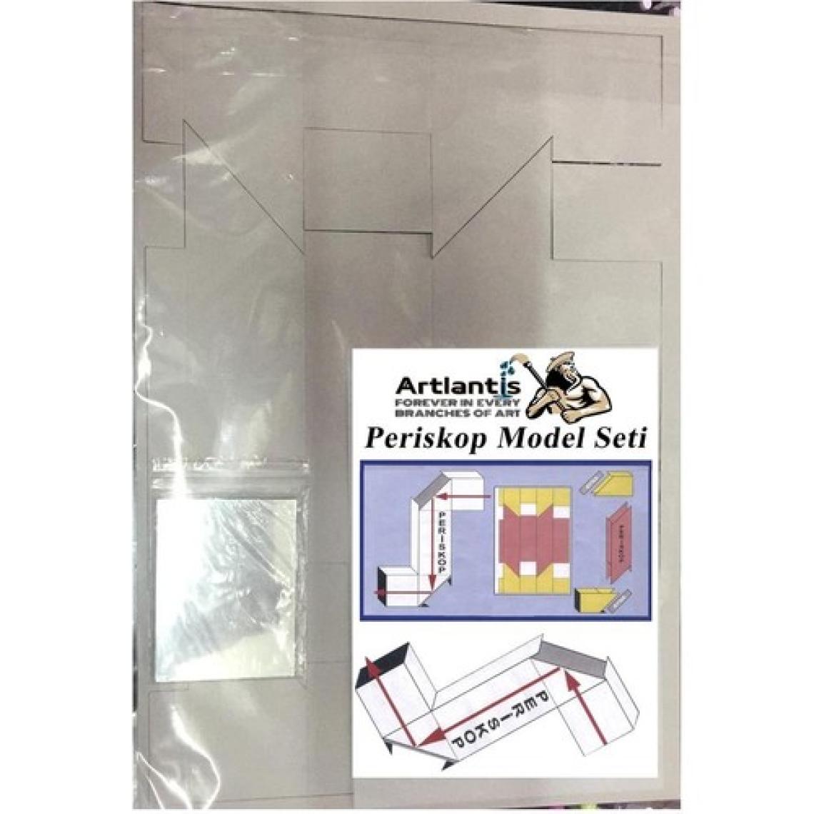 Artlantis Periskop Yapım Seti 1 Paket Karton Periskop Model Seti Aynalı Okul Sınıf Deney Seti