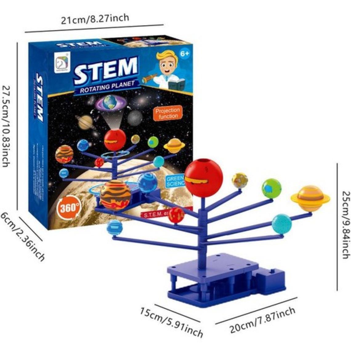 ECE Güneş Sistemi Modeli Elektronik Projeksiyon Özellikli Öğrenci Modeli Demonte