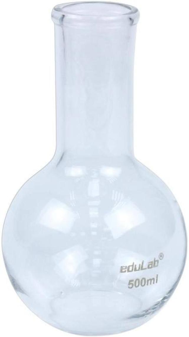 Edulab Cam Balon 500 ml Dibi Düz