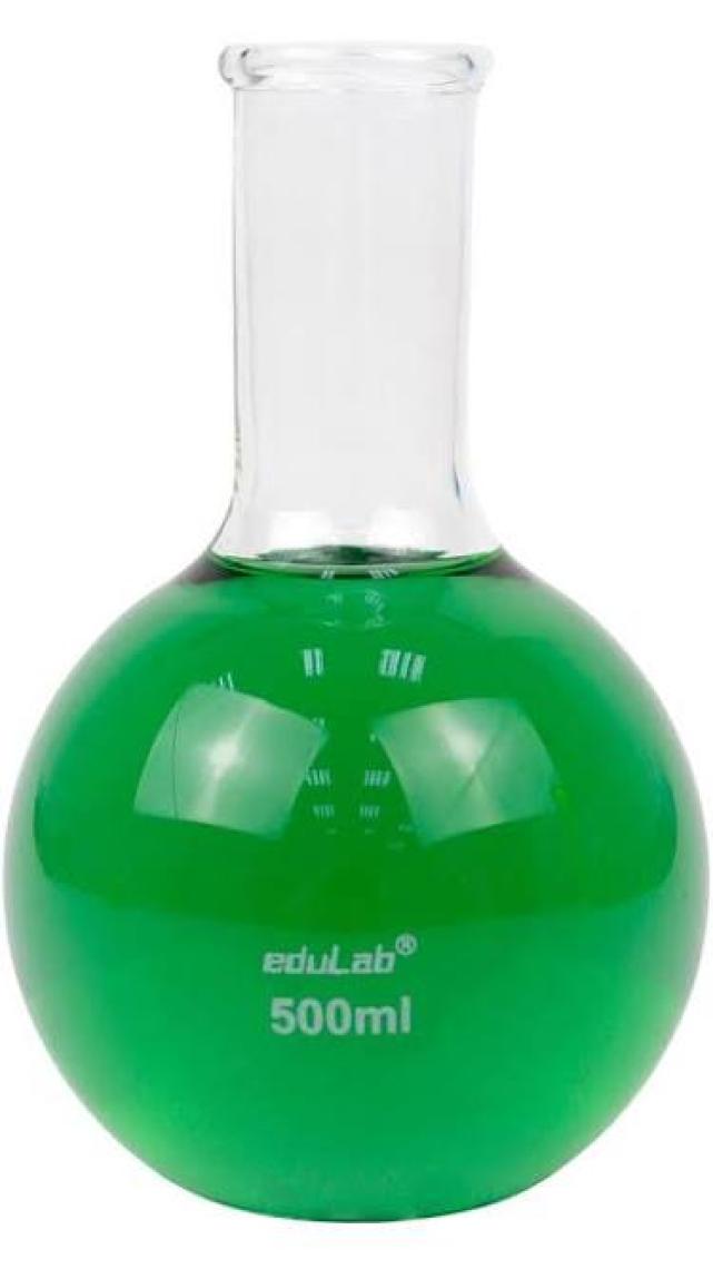 Edulab Cam Balon 500 ml Dibi Düz