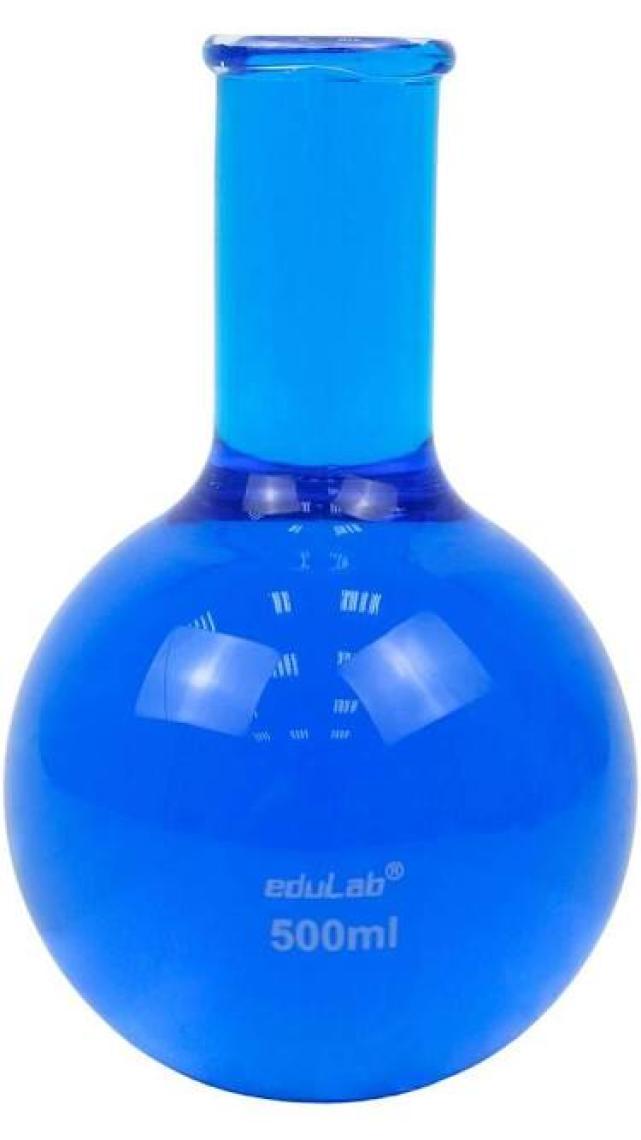 Edulab Cam Balon 500 ml Dibi Düz