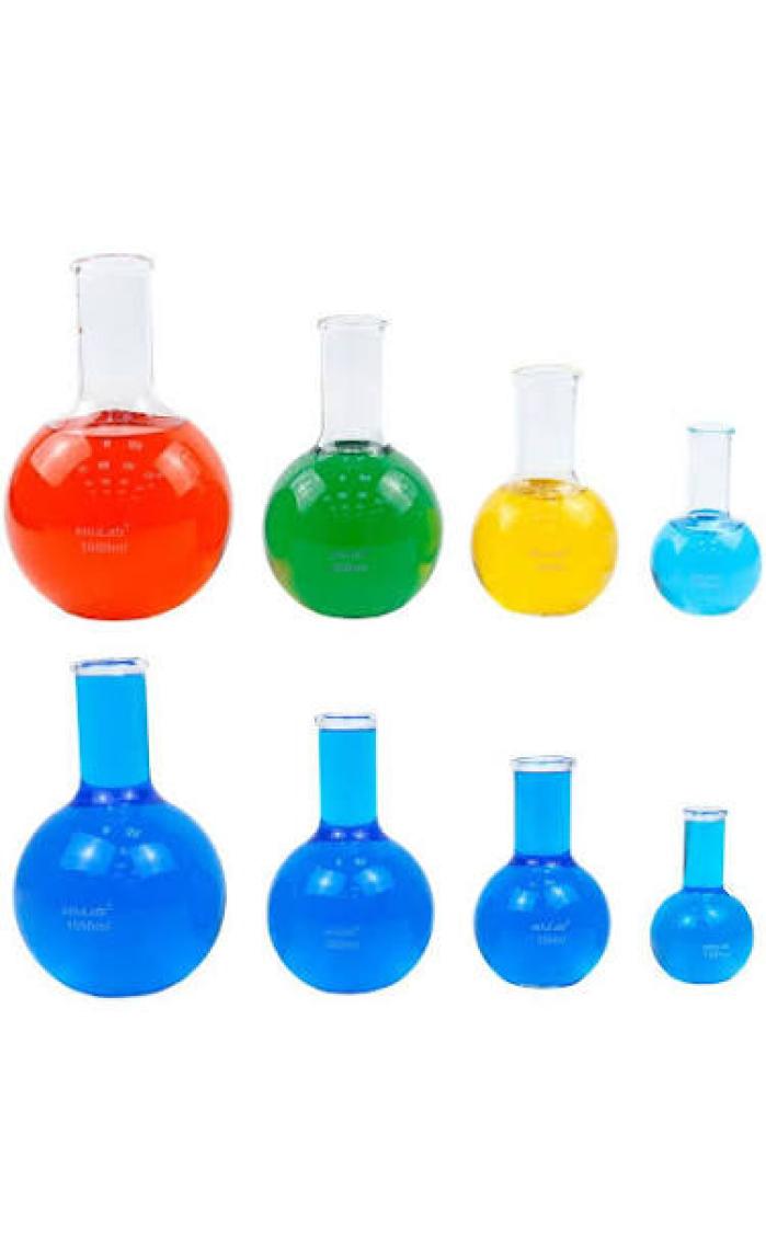 Edulab Cam Balon 500 ml Dibi Düz
