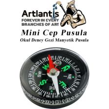 Artlantis Mini Pusula 1 Adet Küçük Pusula Okul Deney Gezi Cep Pusulası Manyetik Pusula 7X30 mm Plastik Öğrenci