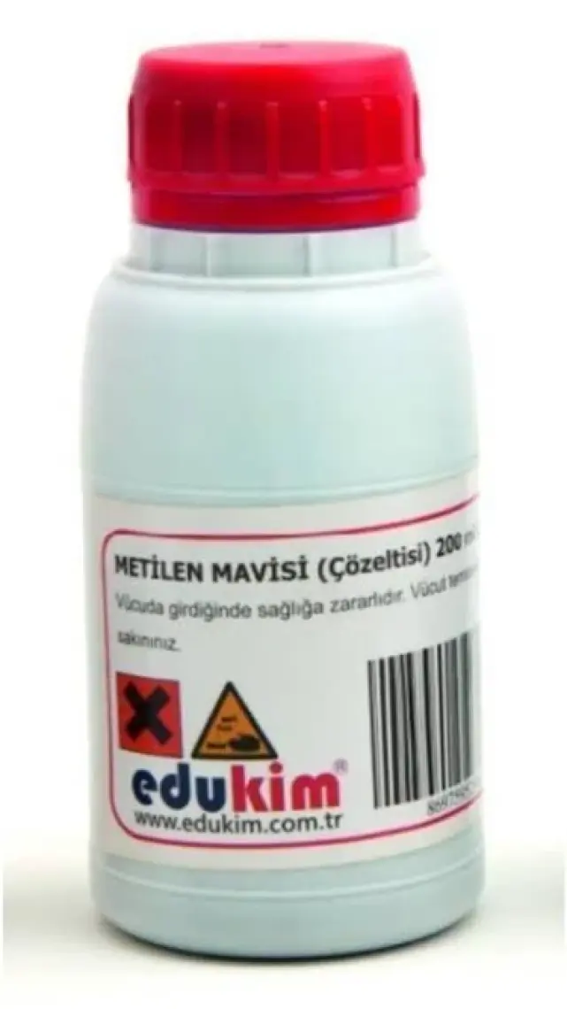 Edulab Metilen Mavisi Çözeltisi 200 ml Amb.