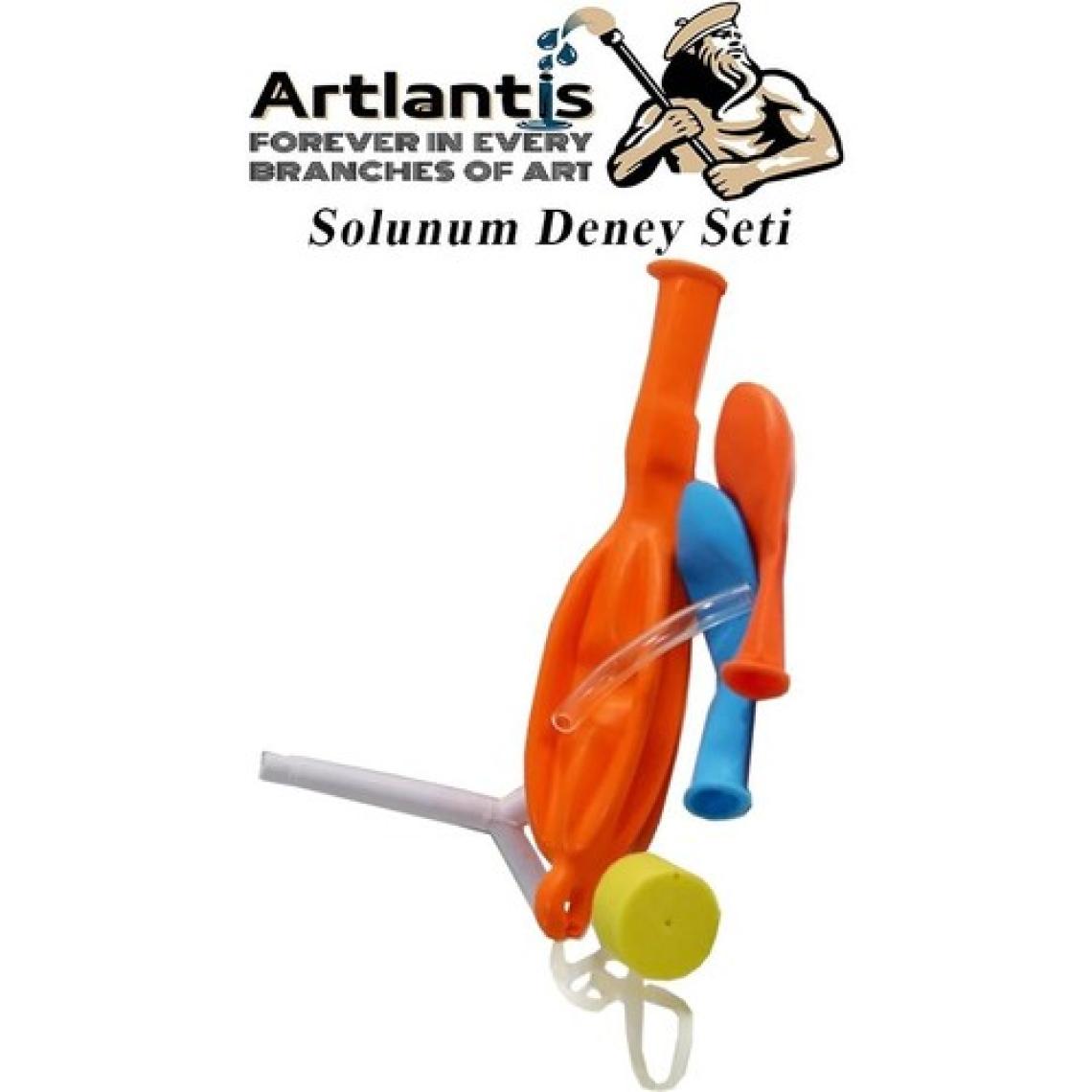 Artlantis Solunum Deney Seti 7 Parça 1 Paket Model Seti Y Boru Tıpa Balon Okul Sınıf Deney Seti