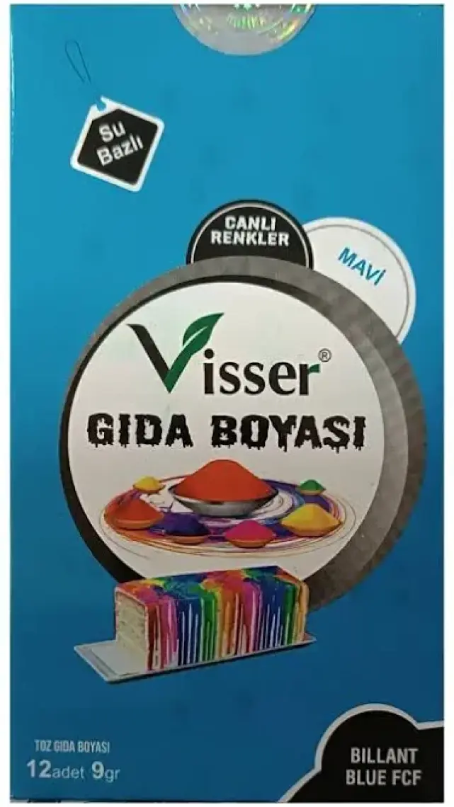 Visser Visser Gıda Boyası Toz 9gr Mavi