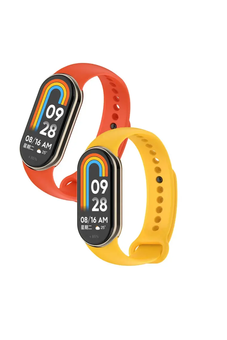 Kyver Kordon, Xiaomi Mi Band 8 ile Uyumlu Silikon Yumuşak Kayış