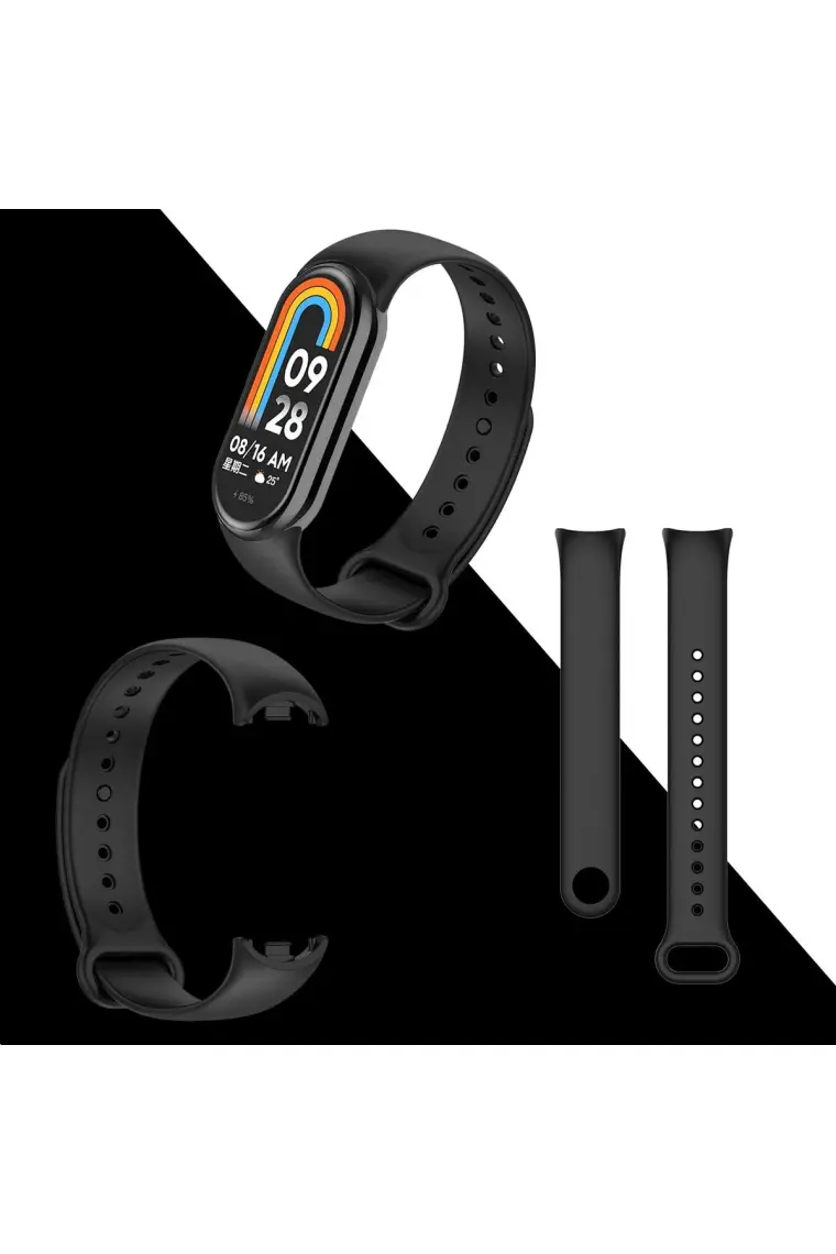 Kyver Kordon, Xiaomi Mi Band 8 ile Uyumlu Silikon Yumuşak Kayış