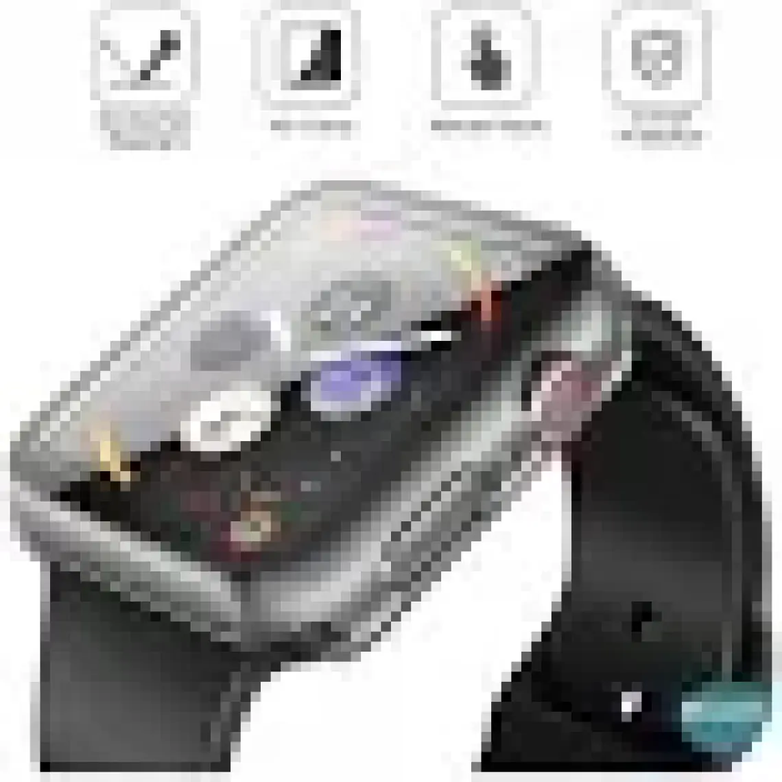 Microsonic Apple Watch Series 8 45MM Kılıf Clear Premium Slim Watchband Şeffaf