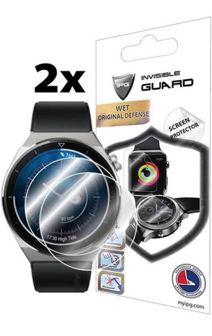 IPG Huaweı Watch Gt3 Pro (Kasa Boyutu 46MM) Akıllı Saat ile Uyumlu Ipg Ekran Koruyucu (2 Adet)