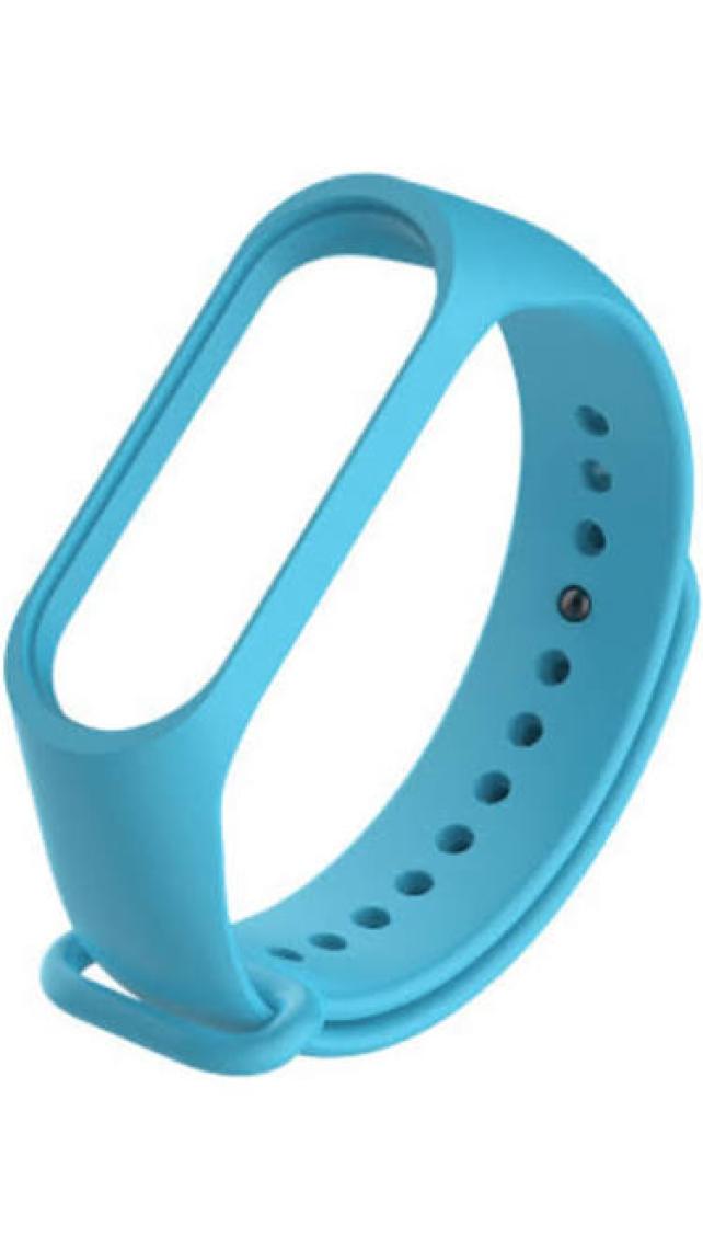 Kyver  Mi Band 3 - Mi Band 4 Akıllı Bileklik Kordon Kayış Açık Mavi