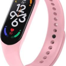 Kyver Xiaomi Mi Band 7 ile Uyumlu Silikon Kordon Gül Pembe