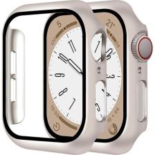 Fibaks Apple Watch Uyumlu 7 8 9 45MM Kılıf Kasa ve Ekran Koruyucu 360 Tam Koruma Kapak