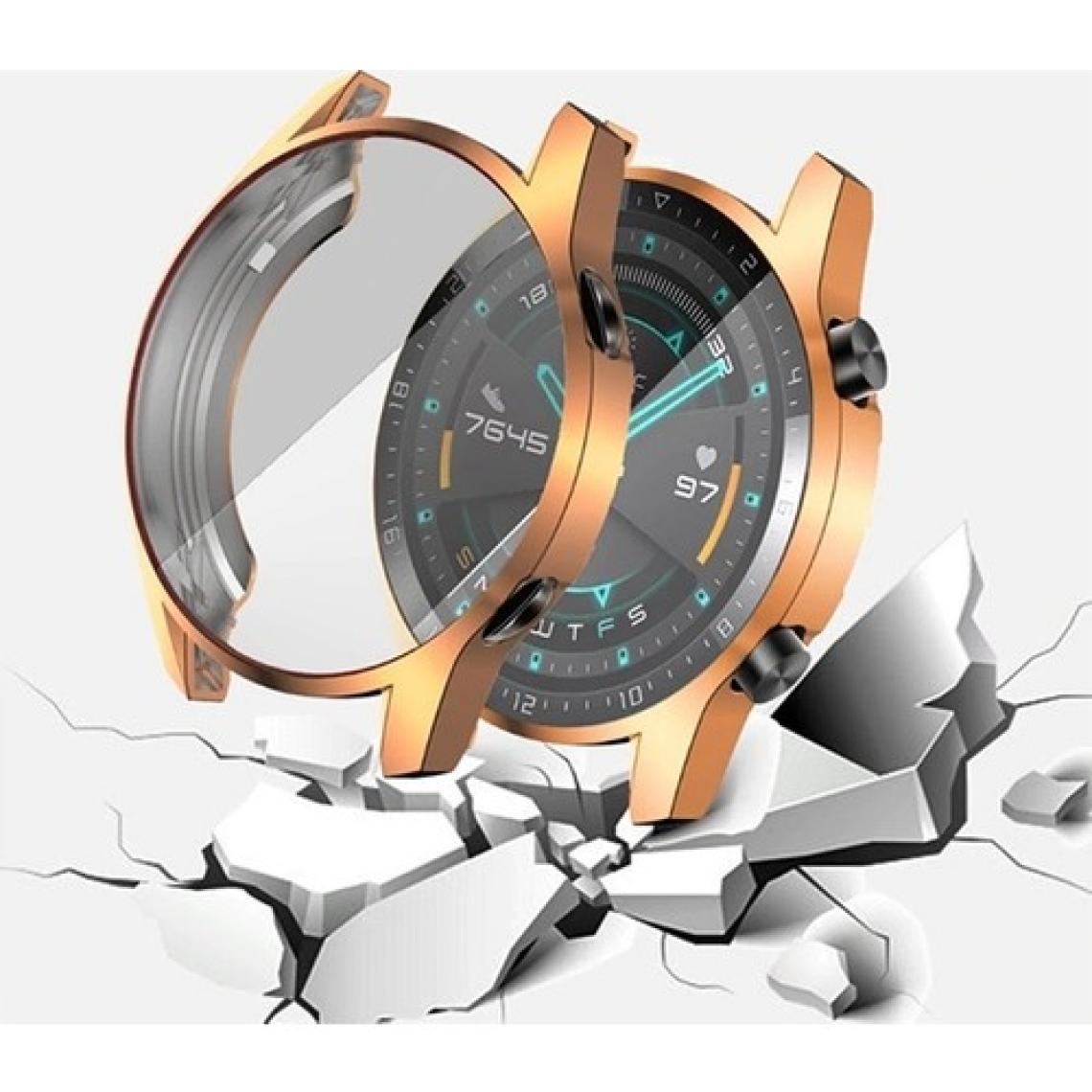 Ally Huawei Watch GT 2 46 mm 360 Koruma Ultra İnce Silikon Kılıf AL-31650 - Rose Gold
