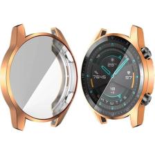 Ally Huawei Watch GT 2 46 mm 360 Koruma Ultra İnce Silikon Kılıf AL-31650 - Rose Gold