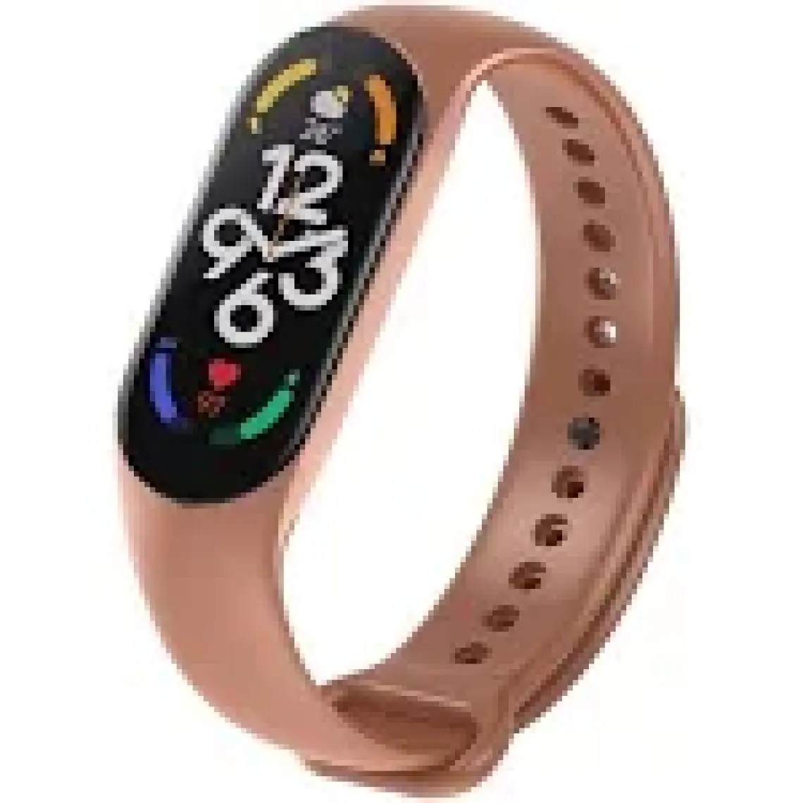 Kyver Xiaomi Mi Band 7 ile Uyumlu Silikon Kordon Kahverengi