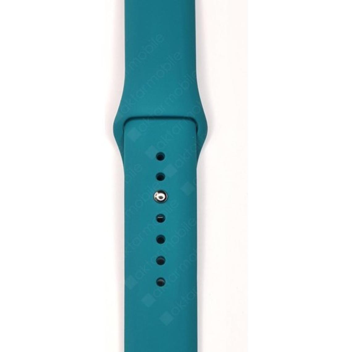 AktarMobile Samsung Galaxy Watch 7 40 / 44 mm Uyumlu Silikon Kordon Premium Spor Kayış Jel Silikon Spor Kordon