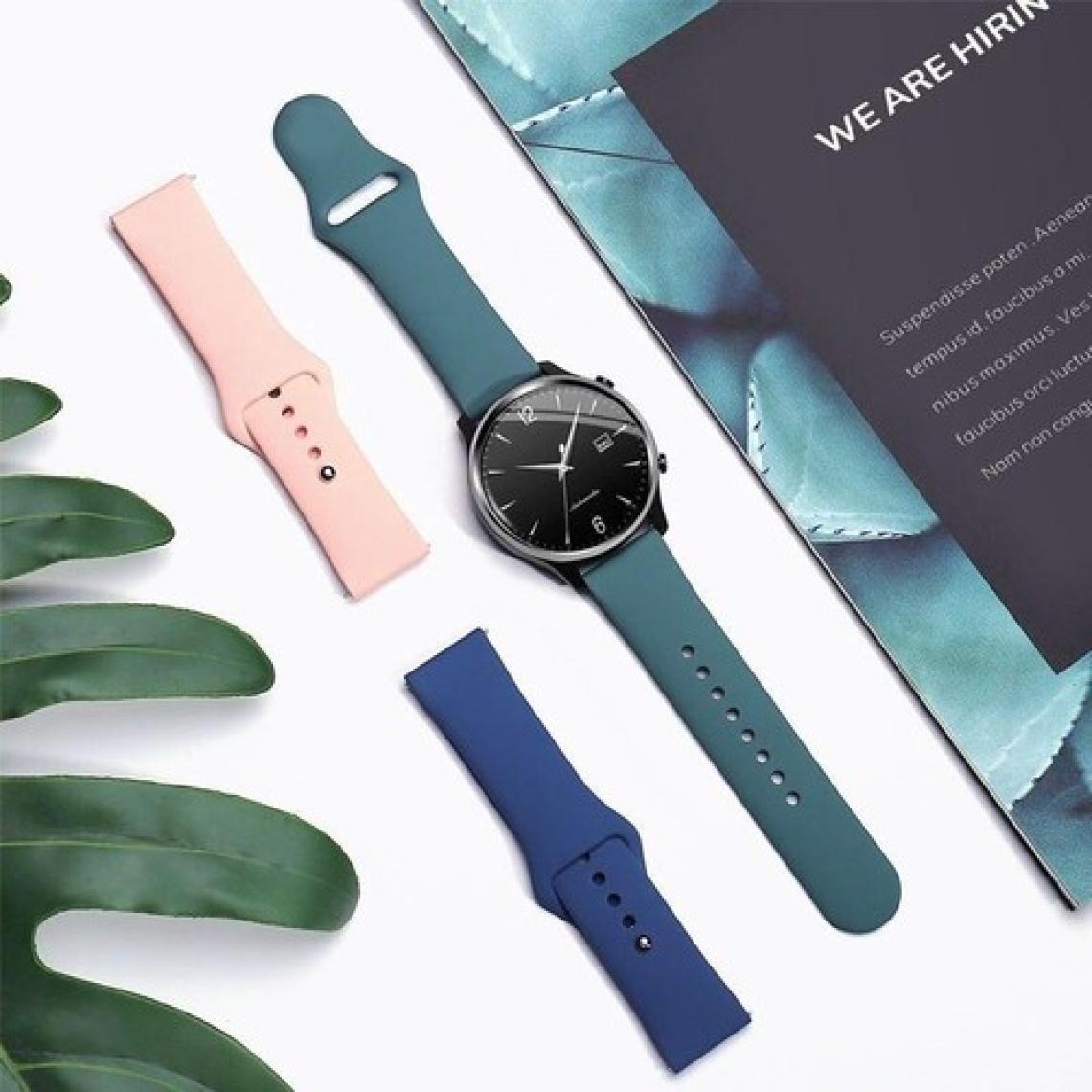 AktarMobile Samsung Galaxy Watch 7 40 / 44 mm Uyumlu Silikon Kordon Premium Spor Kayış Jel Silikon Spor Kordon
