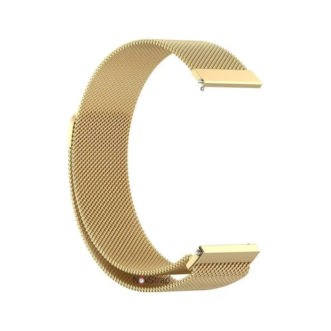 NovStrap Huawei Watch GT4 41mm GT5 41mm ile Uyumlu Kordon (18mm Pimli) Mıknatıslı Metal Hasır Kayış