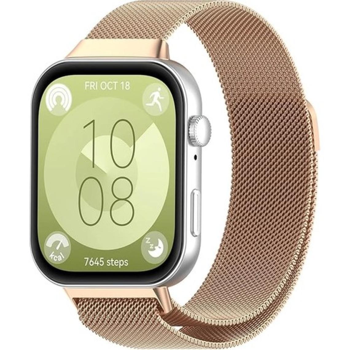 MobaxAksesuar Huawei Watch Fit 4/Fit 4 Pro/Fit 3 Kordon Milano Loop Metal Kordon (Fit/Fit2 Uyumlu Değildir)