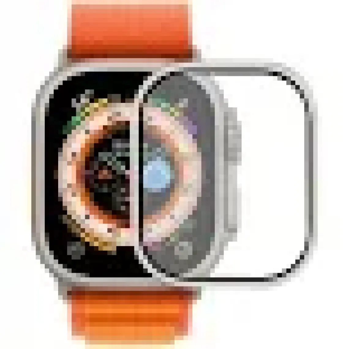 AktarMobile Apple Watch Ultra 49 mm Uyumlu Ekran Koruyucu & Metal Çerçeve Üstün Koruma Temperli Cam