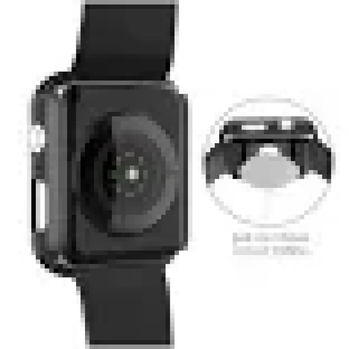 Microsonic Apple Watch Series 7 41MM Kılıf Matte Premium Slim Watchband Gold
