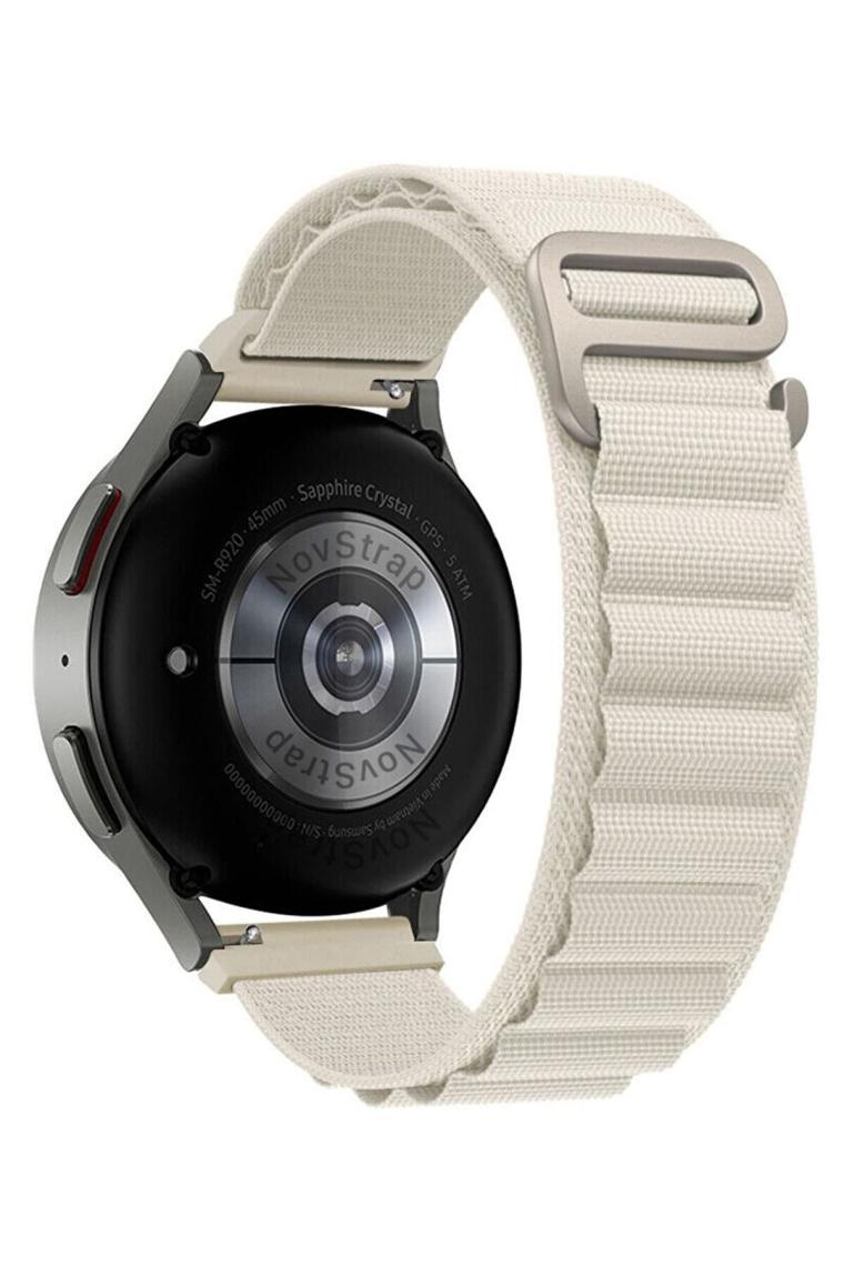 NovStrap Samsung Galaxy Watch 4 5 Pro 6 7 Fe Seri 40 44mm Classic 42 43 45 46 47mm Uyumlu Kordon Alpine Loop