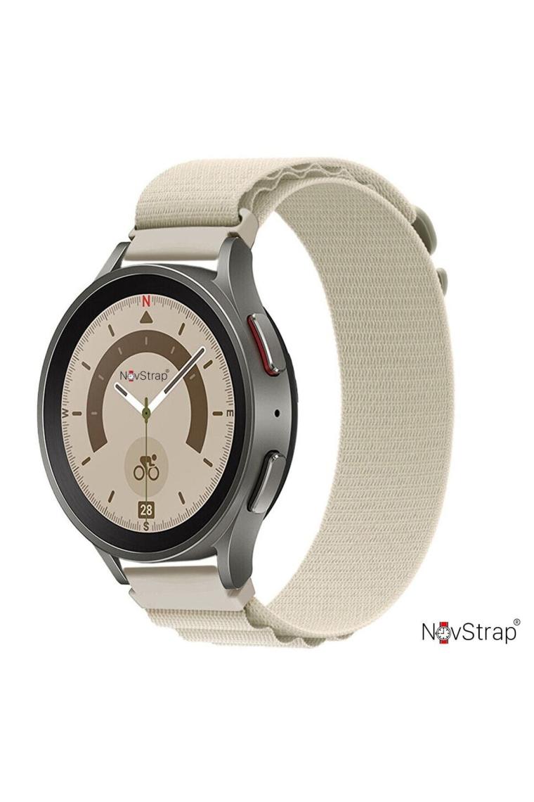 NovStrap Samsung Galaxy Watch 4 5 Pro 6 7 Fe Seri 40 44mm Classic 42 43 45 46 47mm Uyumlu Kordon Alpine Loop