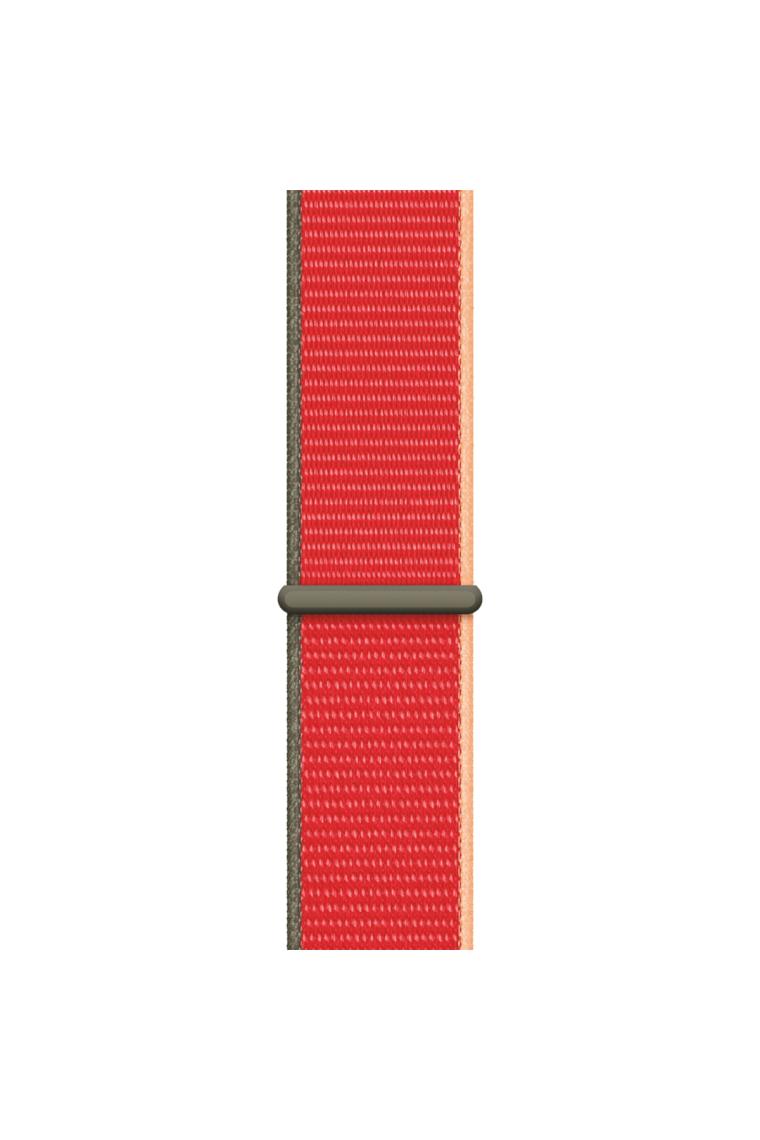 Kyver Seri 10 46MM, Seri 9/8/7/6/SE/5/4/3 Spor Loop Kordon Apple Watch 45MM 44MM 42MM Uyumlu Kırmızı Gri