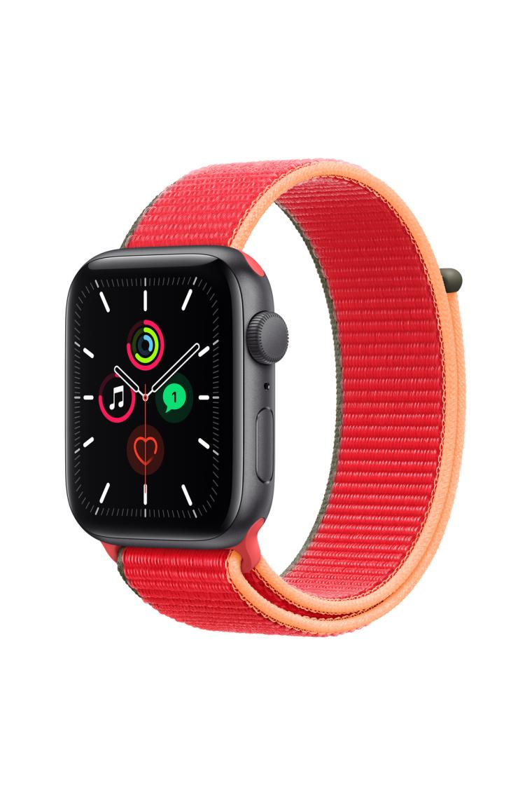Kyver Seri 10 46MM, Seri 9/8/7/6/SE/5/4/3 Spor Loop Kordon Apple Watch 45MM 44MM 42MM Uyumlu Kırmızı Gri