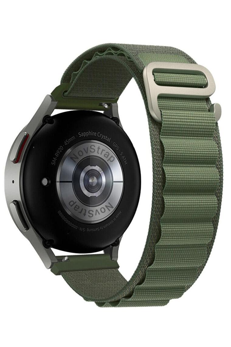 NovStrap Samsung Galaxy Watch 4 5 Pro 6 7 Fe Seri 40 44mm Classic 42 43 45 46 47mm Uyumlu Kordon Alpine Loop