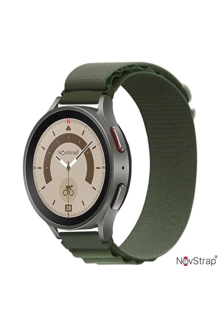 NovStrap Samsung Galaxy Watch 4 5 Pro 6 7 Fe Seri 40 44mm Classic 42 43 45 46 47mm Uyumlu Kordon Alpine Loop