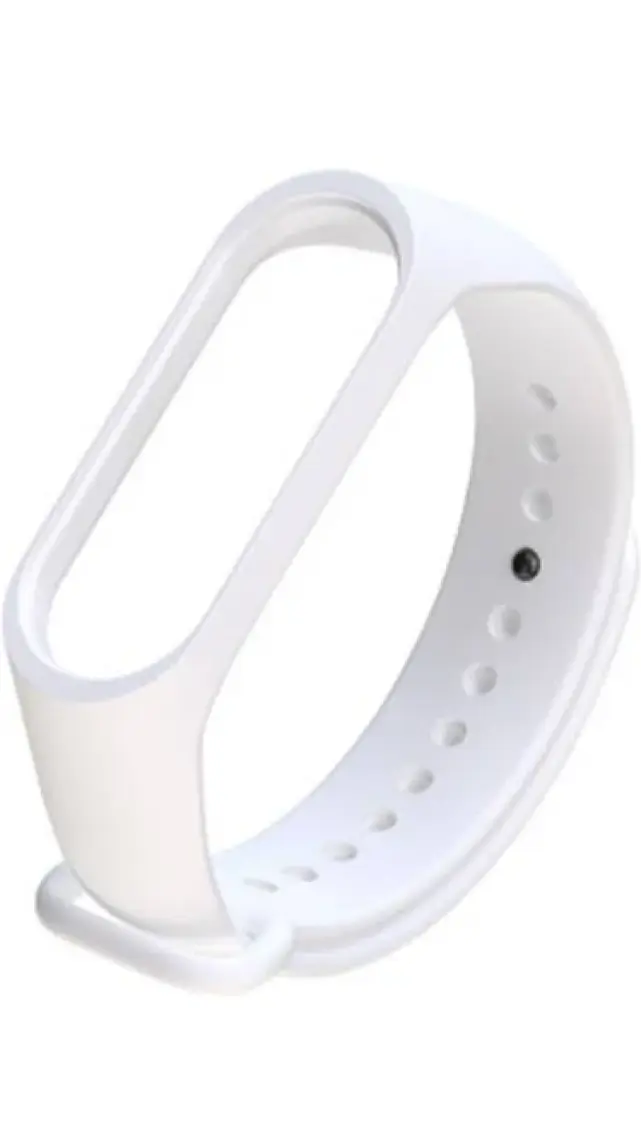 Kyver  Mi Band 3 - Mi Band 4 Akıllı Bileklik Kordon Kayış Beyaz