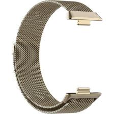 Fibaks Huawei Watch Fit 3 - Fit 4 - Fit 4 Pro Uyumlu Saat Kordonu Metal Örgü Hasır Kordon Bileklik