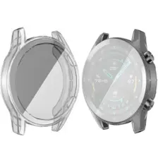 Ally Huawei Watch GT 2 46 mm 360 Koruma Ultra İnce Silikon Kılıf AL-31650 - Şeffaf