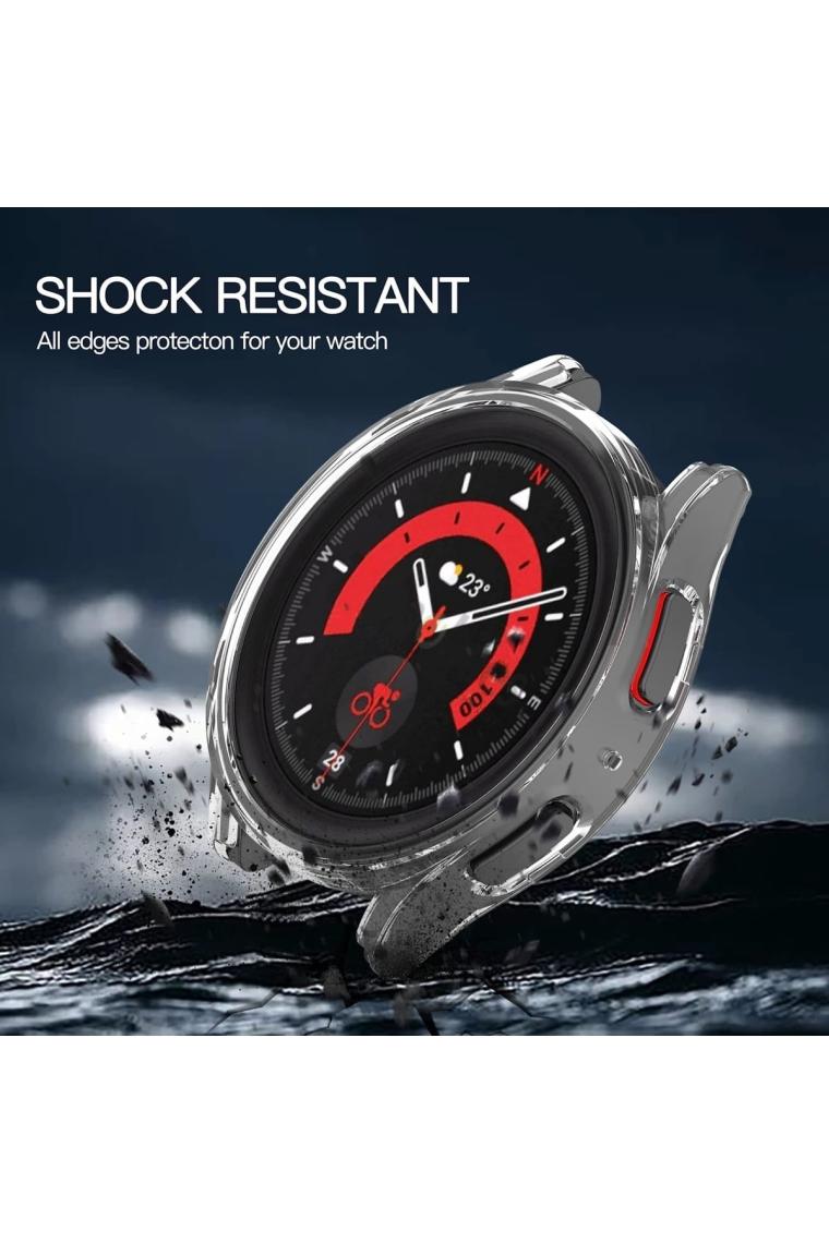 Novstrap Samsung Galaxy Watch 5 Pro 45MM Uyumlu Kılıf Kasa Koruyucu Sert Pc