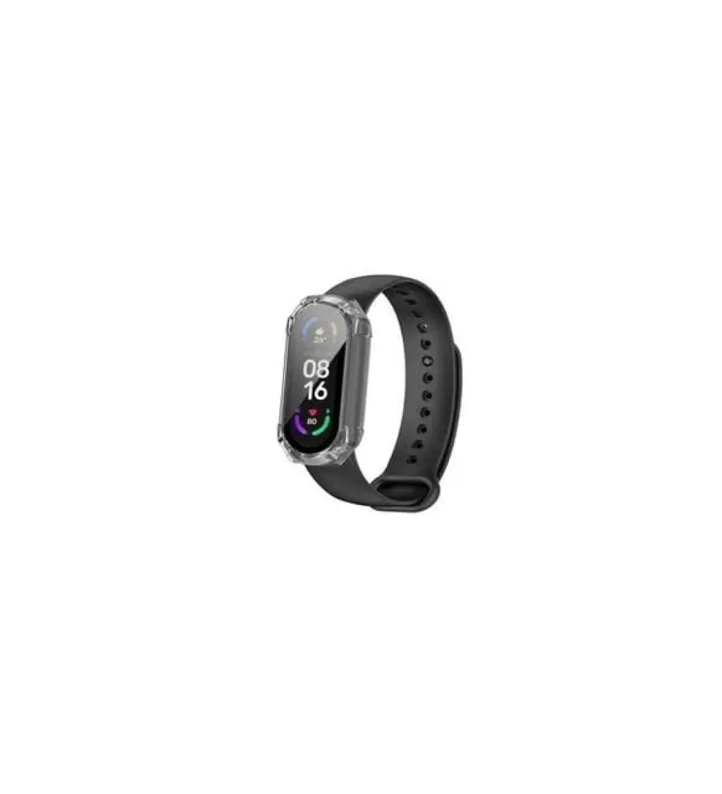 Mi7a Xiaomi Mi Band 7 Uyumlu Ekran ve Kasa Koruyucu Silikon Kılıf 360 Tam Koruma