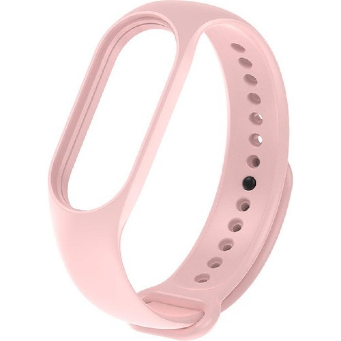 Kyver Xiaomi Mi Band 7 ile Uyumlu Silikon Kordon Açık Pembe