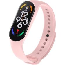 Kyver Xiaomi Mi Band 7 ile Uyumlu Silikon Kordon Açık Pembe