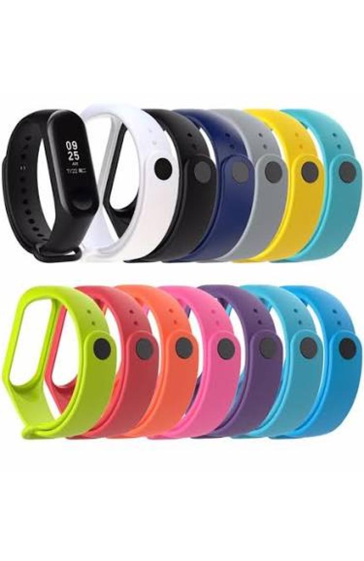 Kyver  Mi Band 3 - Mi Band 4 Akıllı Bileklik Kordon Kayış Kahverengi