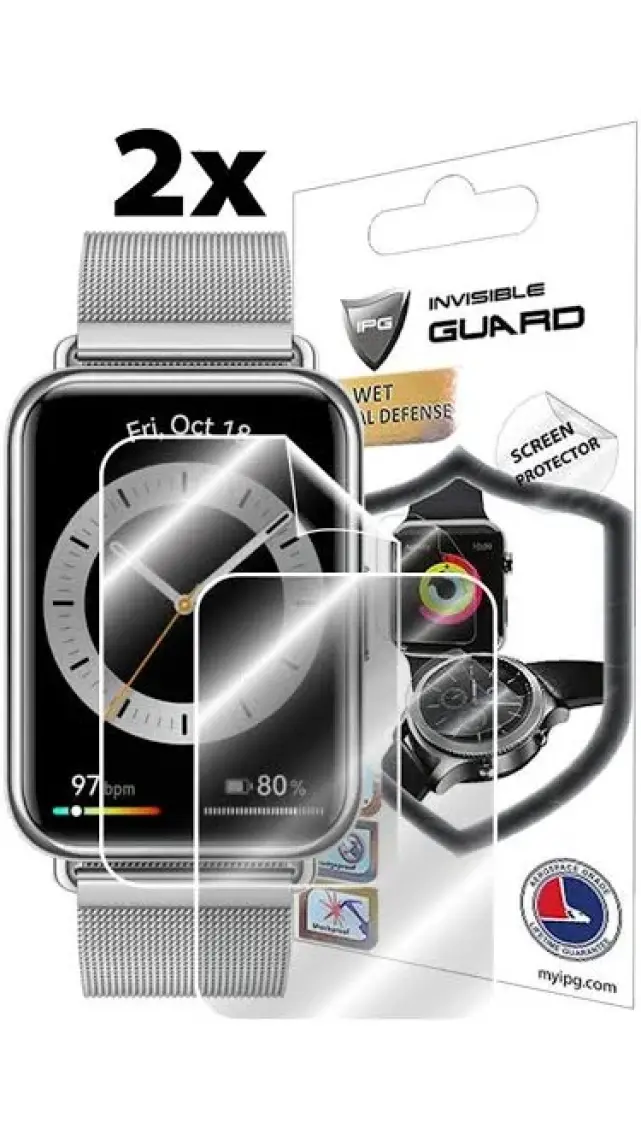 IPG Huaweı Watch Fıt 2 Akıllı Saat ile Uyumlu Ipg Ekran Koruyucu (2 Adet)
