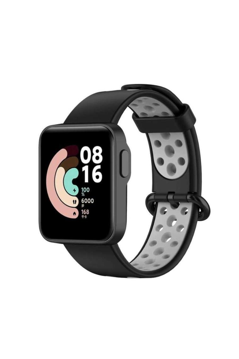 Heptek İletişim Heptek İletişimXiaomi Redmi Watch 2 Lite Krd-02 Uyumlu Kordon   - Siyah-Beyaz